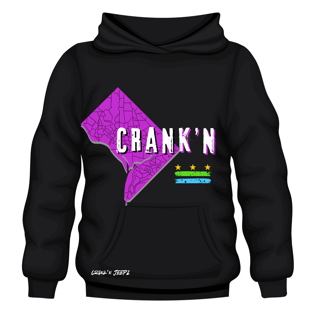 Crank'n DC Grid - Hoodie