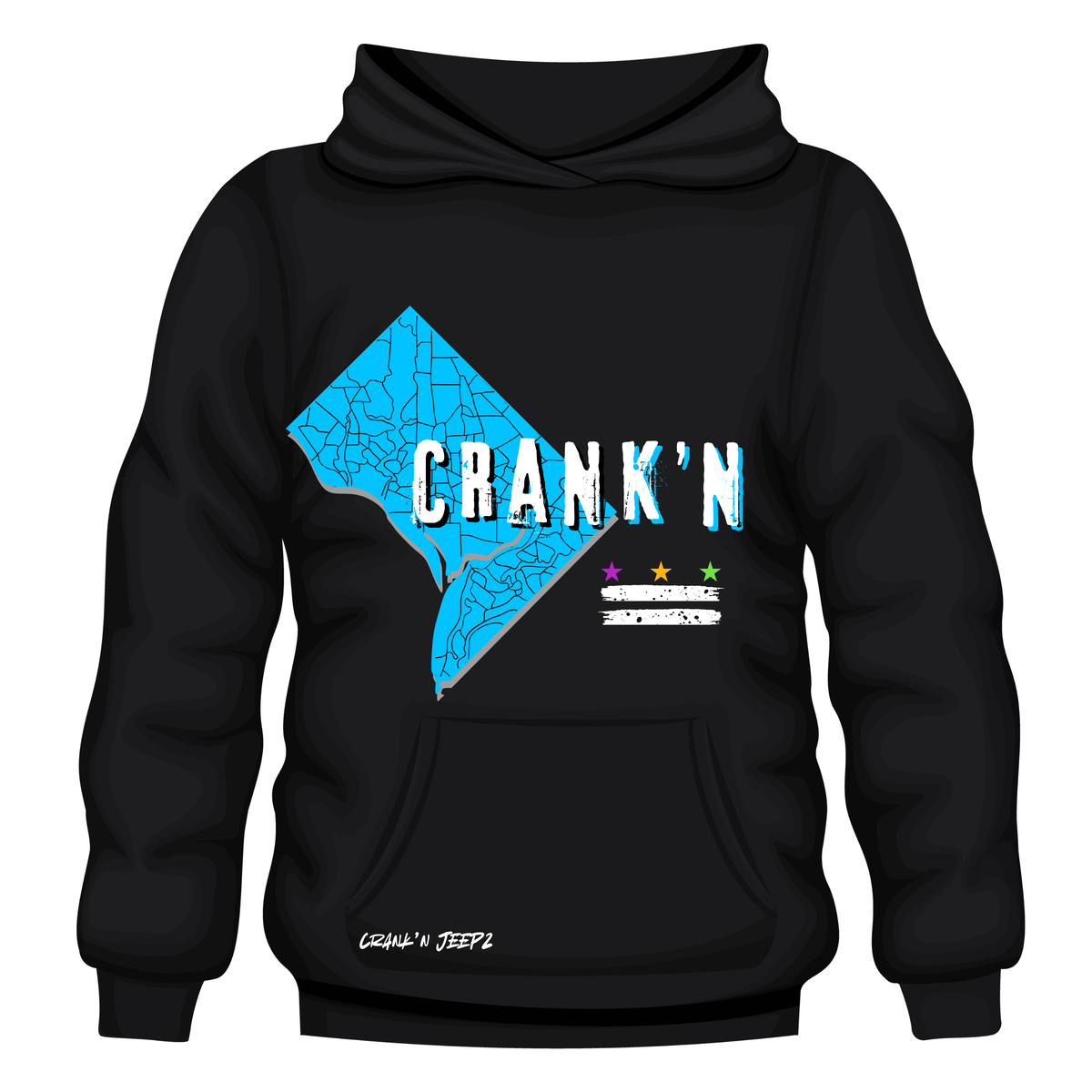 Crank'n DC Grid - Hoodie